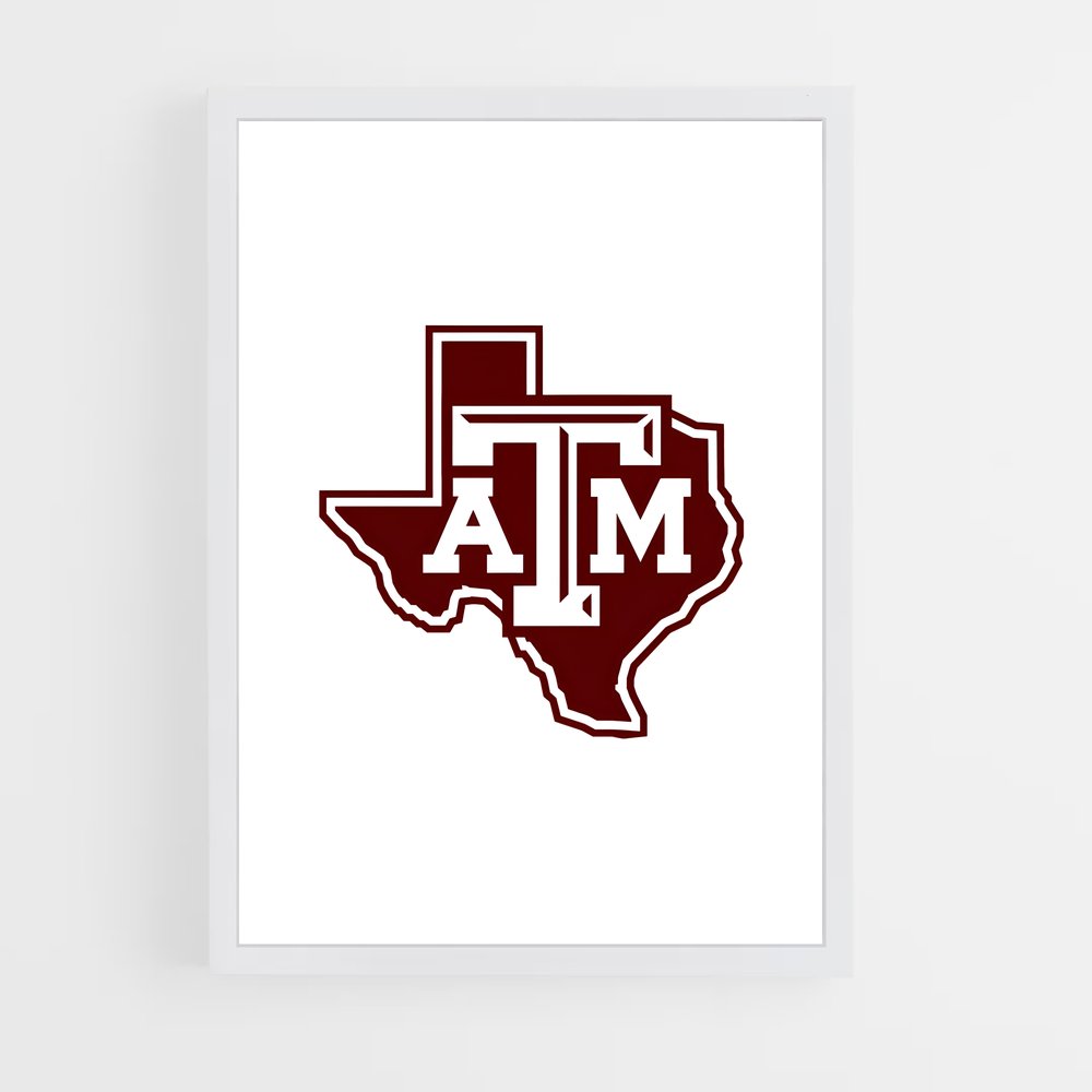 Poster Texas aandm – affiche Baseball (vue 3)